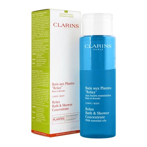 Clarins Paris Relax Bath & Shower Concentrate, 200ml