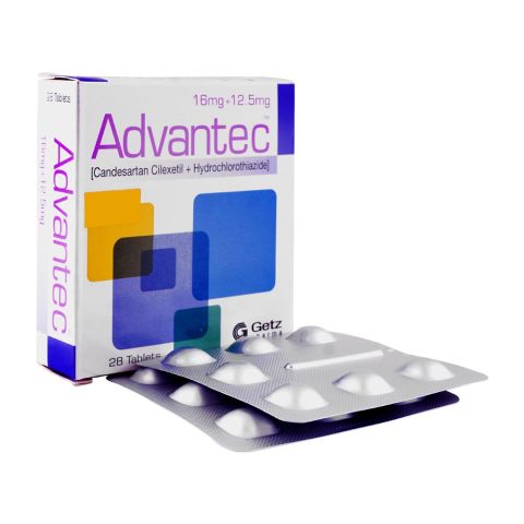 Getz Pharma Advantec Tablet, 16mg/12.5mg, 1-Strip