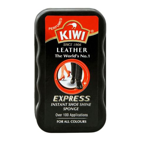 Kiwi Express Instant Shoe Shine Sponge, Black