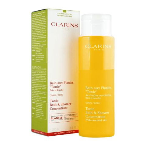 Clarins Paris Tonic Bath & Shower Concentrate, 200ml