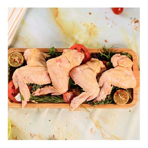 Meat Expert Chicken Wings With Skin, Premium Cut, Fresh & Tender, 1000g Pack