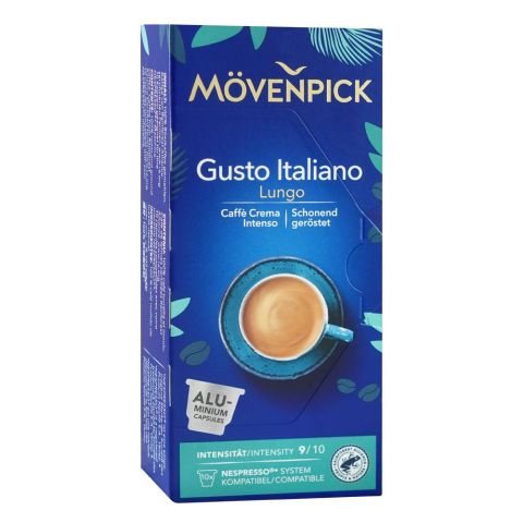 Movenpick Gusto Italiano Lungo Coffee Pods, 10-Pods, 55g