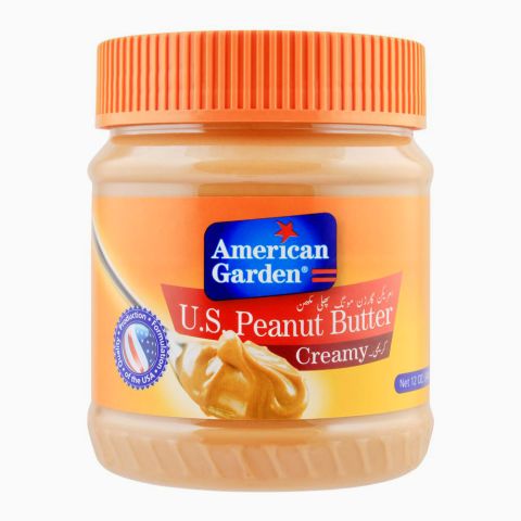 American Garden U.S. Peanut Butter, Creamy, 340g
