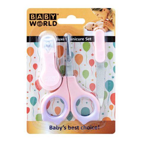 Baby World Deluxe Manicure Set, Pink, BW7014