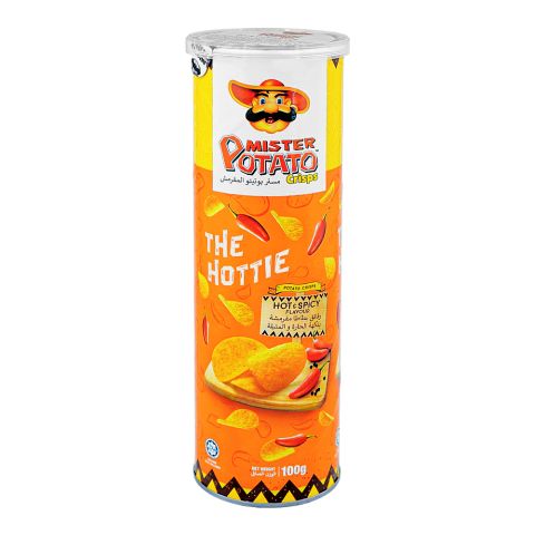 Mister Potato Chips, Hot & Spicy Flavor, 100g