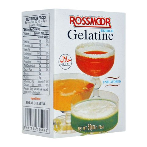 Rossmorr Edible Gelatin, Unflavored, 50g