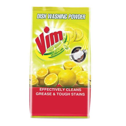 Vim Dish Washing Powder, With Lemon, Bag, 790g