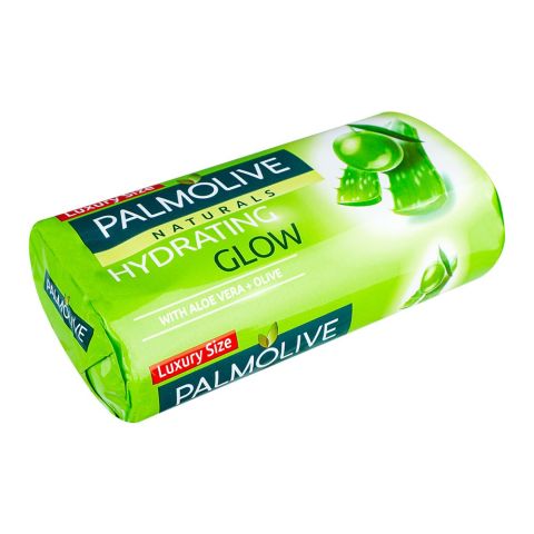 Palmolive Naturals Hydrating Glow Soap With Aloe Vera & Olive, Luxury Size, 165g