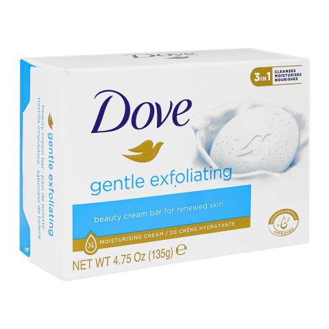Dove Gentle Exfoliating Soap, For Renewed Skin, 135g