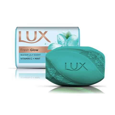 Lux Fresh Glow Water Lily Scent Green Soap, 100g