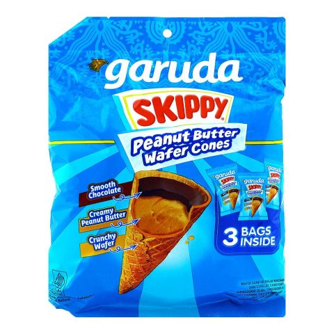 Skippy Peanut Butter Wafer Cones, 3-Pack, 45g