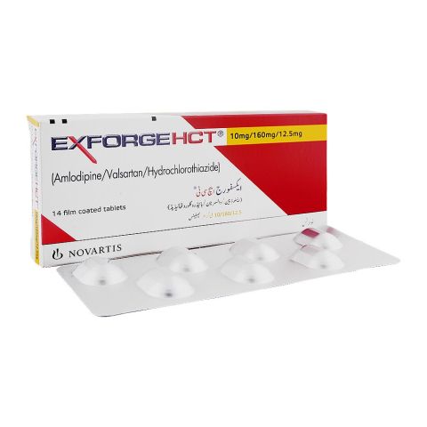 Novartis Pharmaceuticals Exforge HCT Tablet, 10mg/160mg/12.5mg, 14-Pack
