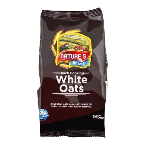 Nature's Basket White Oats, Pouch 200g