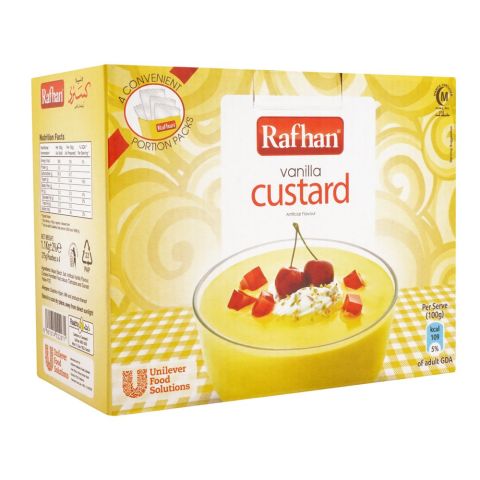 Rafhan Custard Vanilla, 4 Portions Pack, 1.1 KG