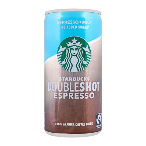 Starbucks Double Shot Espresso Milk, No Sugar, 200ml