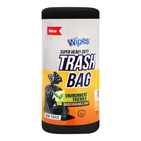 Wipes Trash Bags, Medium, 20x30, 50 Liters, 30-Pack