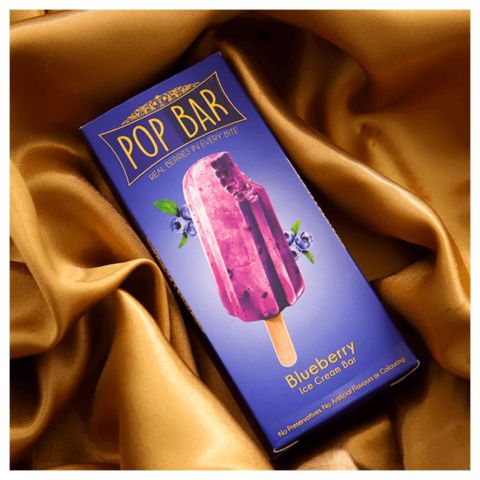 Wholesome Foods Pop Bar Blueberry Ice Cream, 90g