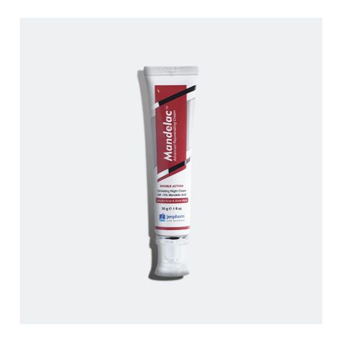 Jenpharm 10% Mandelac Exfoliating Night Cream, Reduces Acne & Acne Marks, 30g