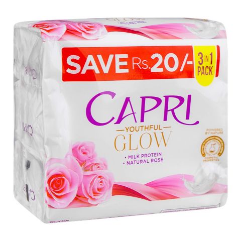 Capri Glow Rose Pink Soap, 3x120g