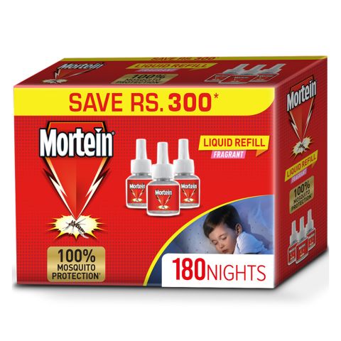 Mortein Fragrant Liquid Refills, 3 Pieces, Jumbo Pack