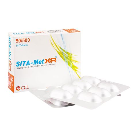 CCL Pharmaceuticals Sita-Met XR Tablet, 50/500mg, 14-Pack
