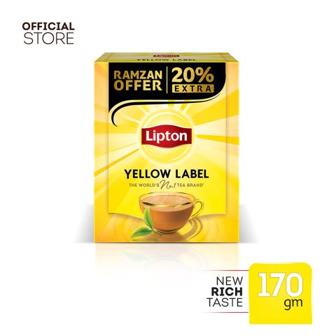 Lipton Yellow Label Black Tea 140g - New Superior Taste - Chai Chahiye
