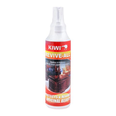Kiwi Revive-All, Renew & Polish Wood, Vinyl & Leather, 250ml