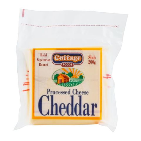 Cottage Processed Cheddar Cheese, Slab, 200g