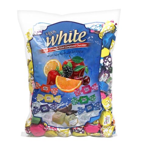Vigos White Fruit Compound Chocolate Candies, 800g Bag