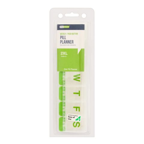 Ezy Dose Weekly Push Button Pill Planner, 2XL, 67578