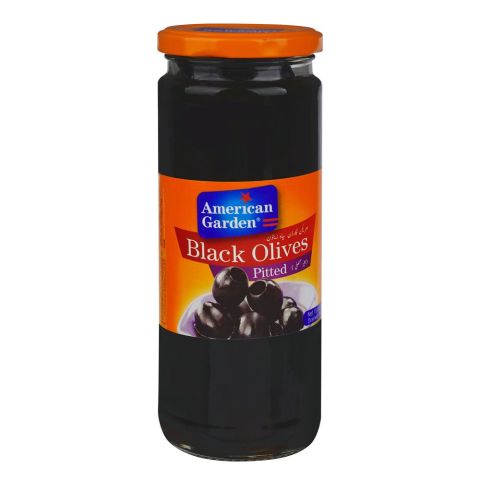 American G.Pitted Black Olives, 450g