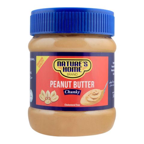Nature's Home Peanut Butter, Chunky, 340g