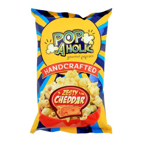 Popaholic Hand Crafted Zesty Cheddar Popcorn