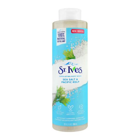 St. Ives Sea Salt & Pacific Kelp Exfoliating Body Wash, 650ml