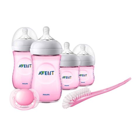 Avent Natural Newborn Starter Set, 0m+, Pink, SCD-290/13