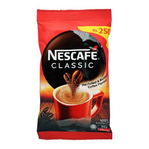 Nestle Nescafe Classic Coffee Pouch, 50g