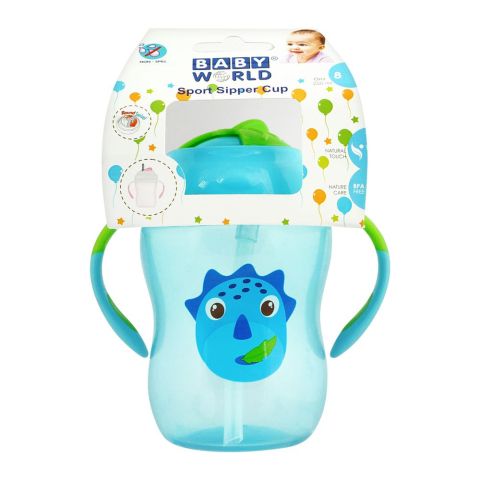 Baby World Sport Sipper Cup, Blue, 250ml, BW4040
