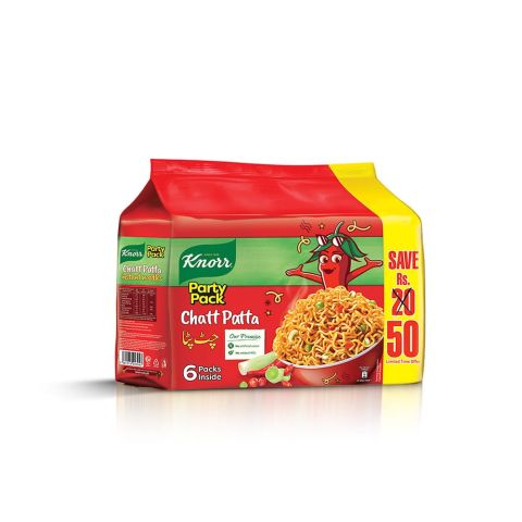 Knorr Noodles Chatt Patta, 6-Pack, 6 X 50g