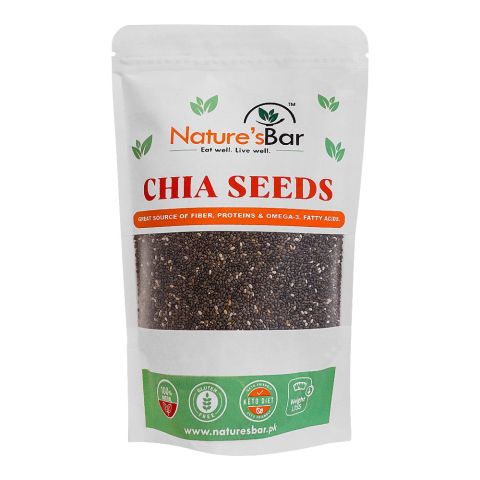 Nature's Bar Chia Seeds, 100% Clean, High in Protein, Fiber & Omega 3, 250g