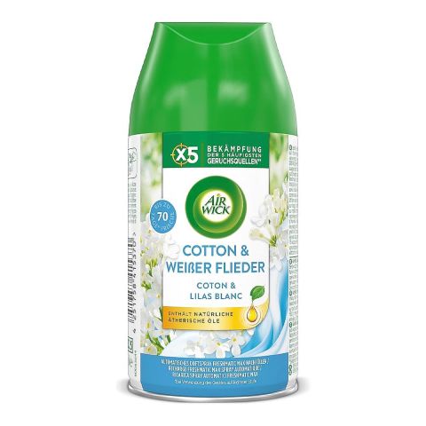 Airwick Cotton & Lilas Air Freshener Auto Spray Refill + Machine, 250ml