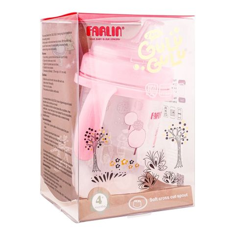 Farlin J'Aime Gulu Gulu Soft Cross Cut Spout Learner Cup, 4 Months+, 240ml, AET-012-B