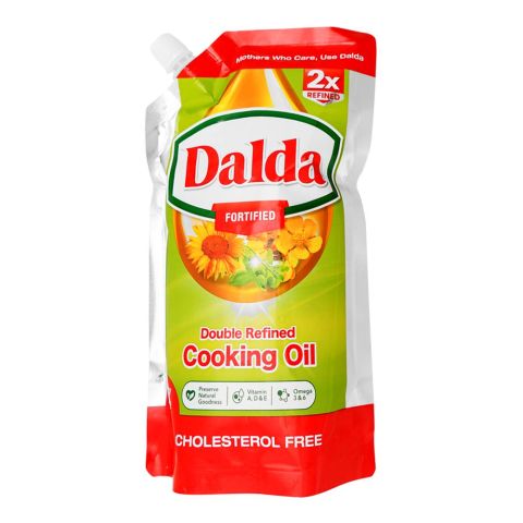 Dalda Double Refined Cooking Oil Standy Pouch, 1 Liter