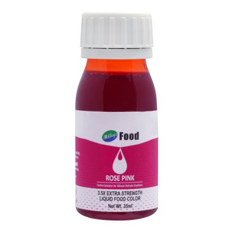 Milkyz Food Color, Rose Pink, 35ml