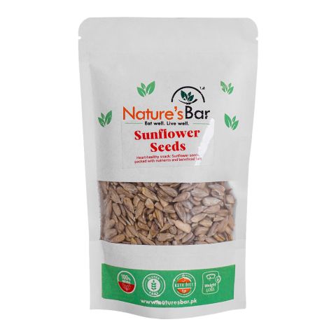 Nature's Bar Sunflower Seed, Raw Sunflower Seeds for Eating, Diet Food, Healthy Snack, Raw seeds, Weight management, Source of Antioxidants, 150g