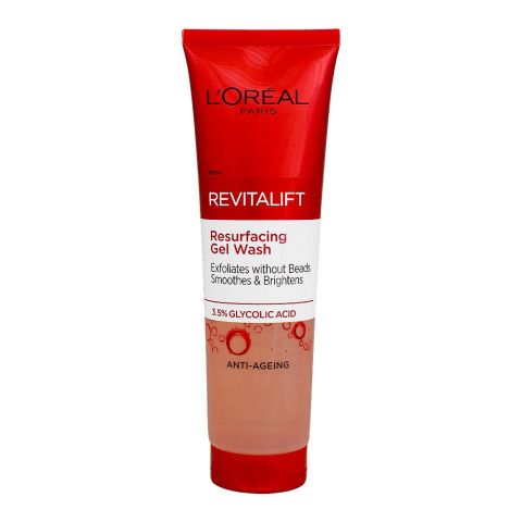 L'Oreal Paris Revitalift Anti-Aging 3.5 Glycolic Acid Resurfacing Gel Wash, 150ml