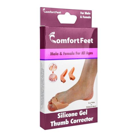Comfort Feet Silicone Gel Thumb Corrector & Toe Straightener, For Bunion Relief