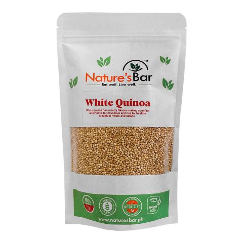 Nature's Bar Quinoa White, Diet Food, Cereal for Breakfast, Quinoa Seeds, Protein Rich food, 250g