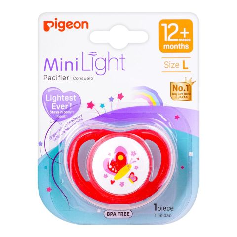 Pigeon Mini Light L Girls 12m+ Pacifier, Butterfly, N79926