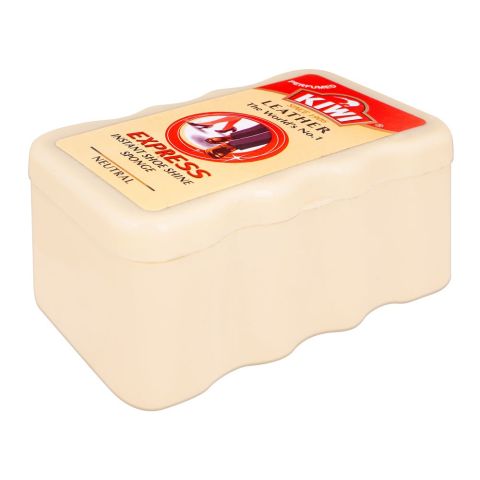 Kiwi Express Shoe Shine Sponge, Neutral