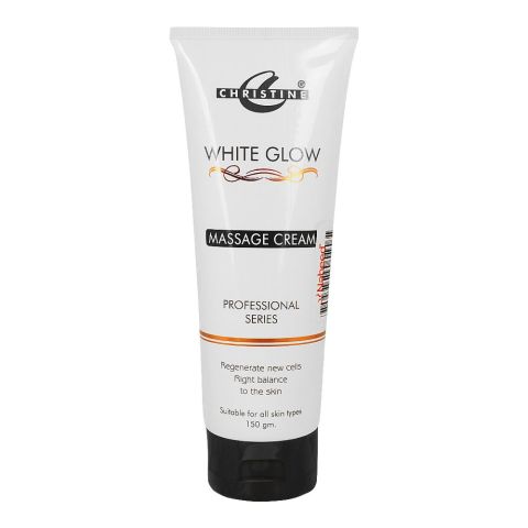 Christine White Glow Massage Cream, Regenerate New Cells, Right Balance For All Skin Types, 150g